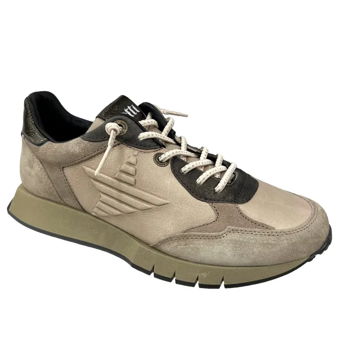 Cetti Sneakers compensées Cuir Taupe
