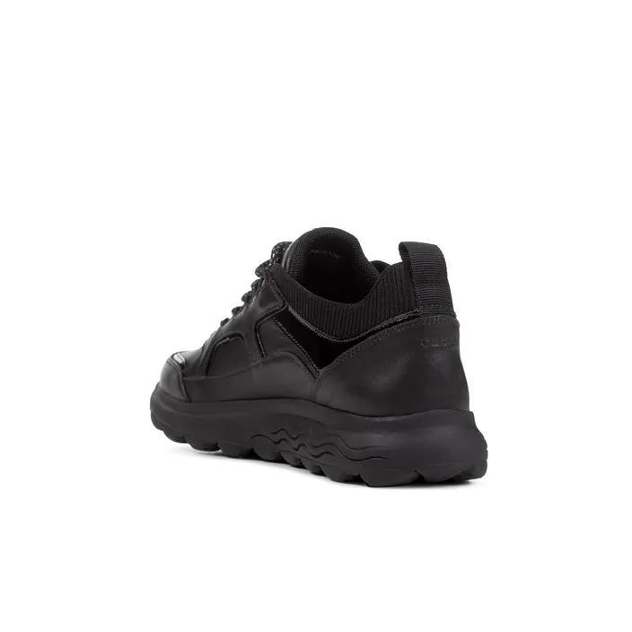 Geox Wedge Sneakers Leather Black