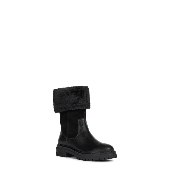 Bottines Geox Cuir Noir