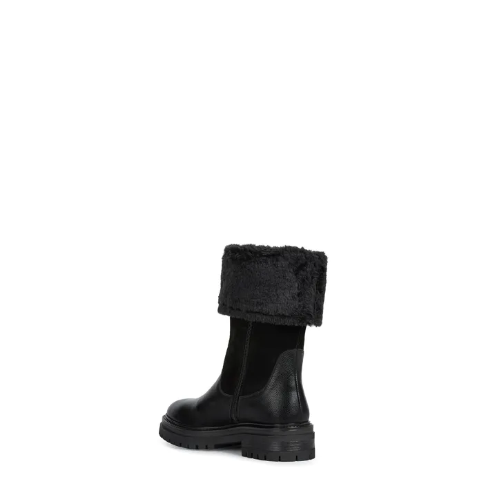 Bottines Geox Cuir Noir