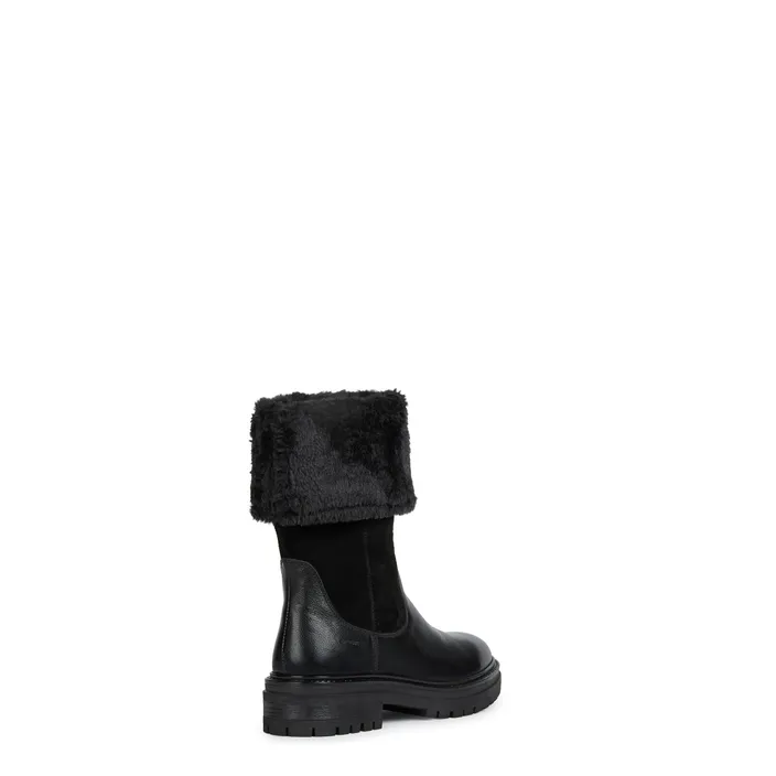Bottines Geox Cuir Noir