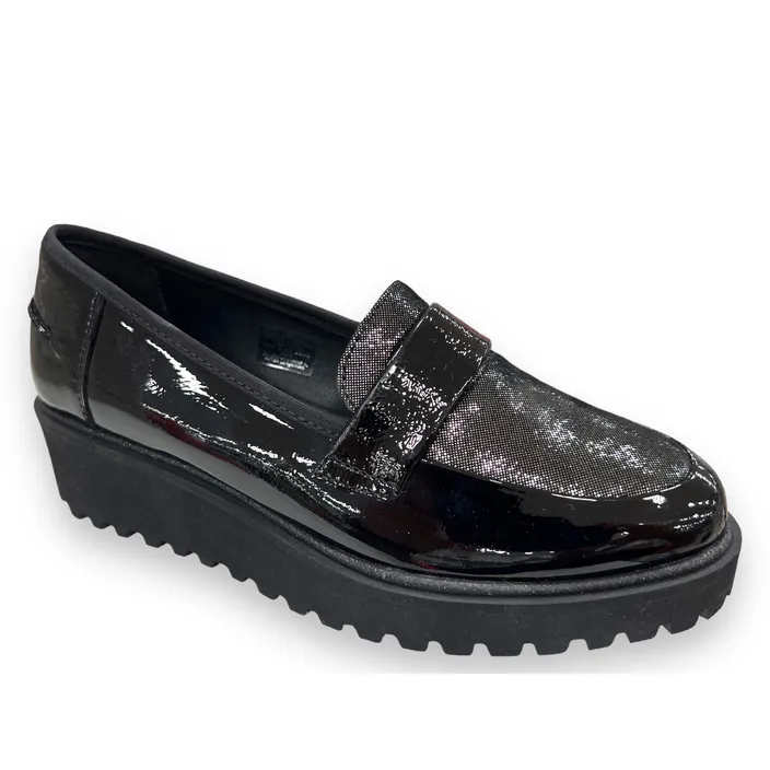 Compensatie Mocassins Ara Leder Zwart