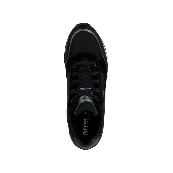 Geox Wedge Sneakers Leather Black