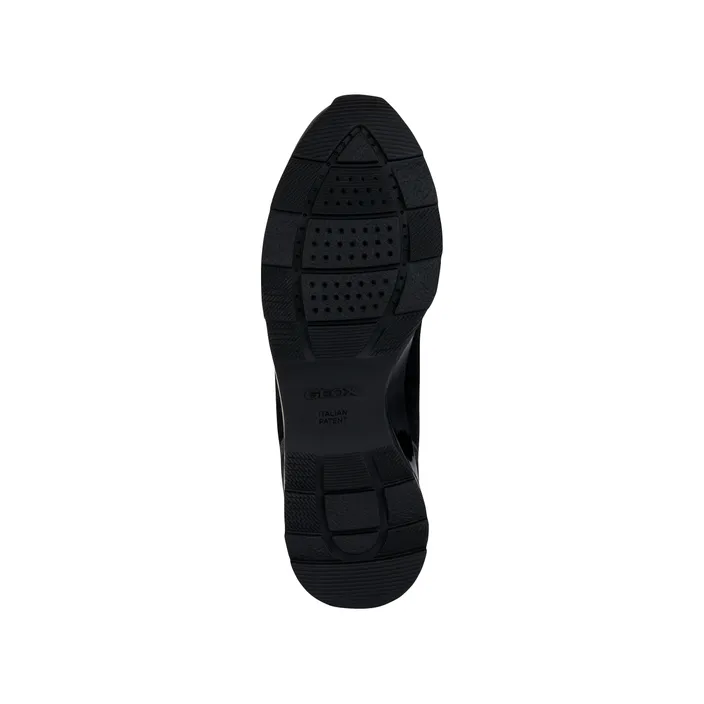 Geox Wedge Sneakers Leather Black
