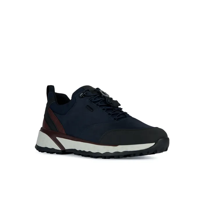 Geox Sneakers Cuir Bleu