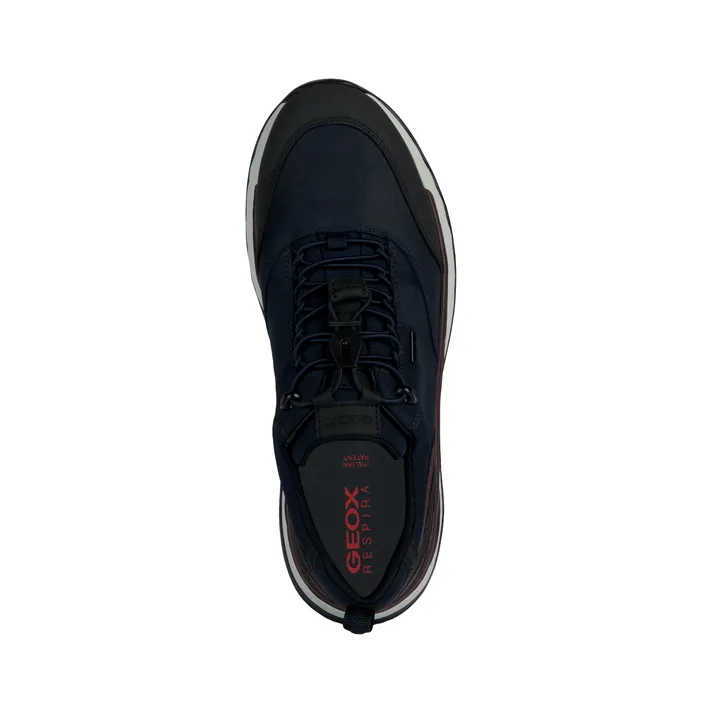 Geox Sneakers Cuir Bleu
