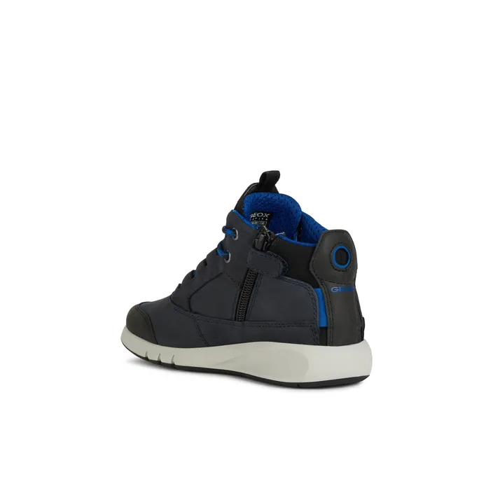 Geox Sneakers Hoog Leder Blauw