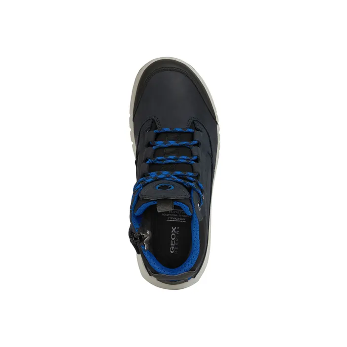 Geox Sneakers Hoog Leder Blauw