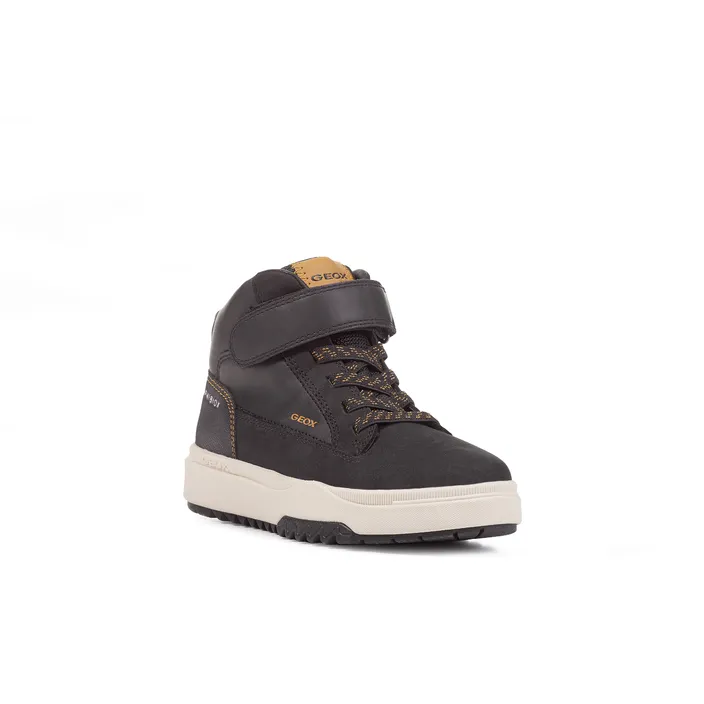 Sneakers Met Hoge Schacht Geox Leder Bruin