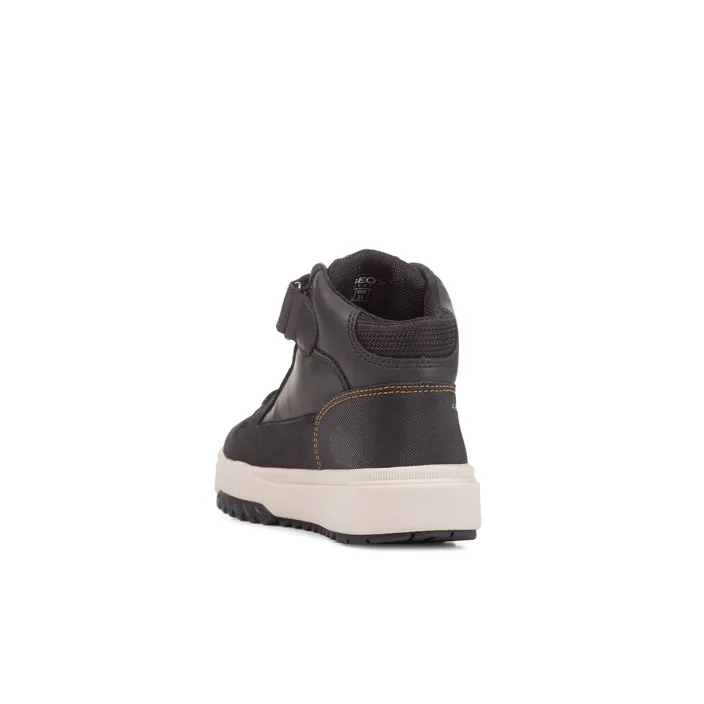 Sneakers Met Hoge Schacht Geox Leder Bruin