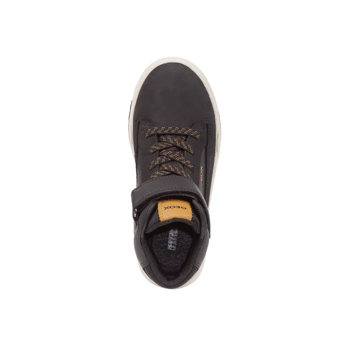 Sneakers Met Hoge Schacht Geox Leder Bruin