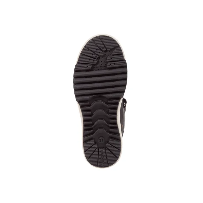 Sneakers Met Hoge Schacht Geox Leder Bruin