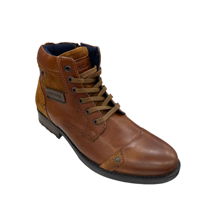 Heren Boots Redskins Leder Cognac