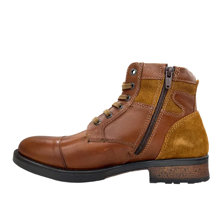 Heren Boots Redskins Leder Cognac