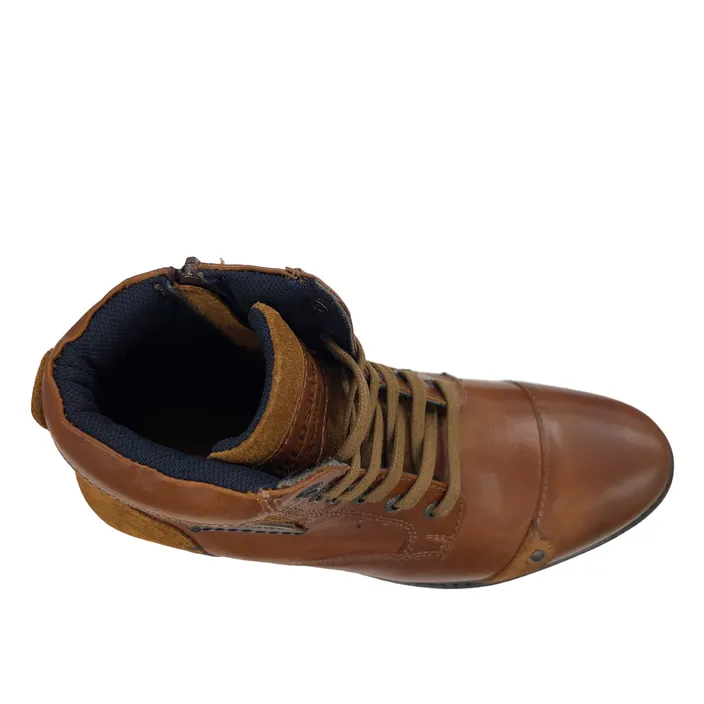 Heren Boots Redskins Leder Cognac