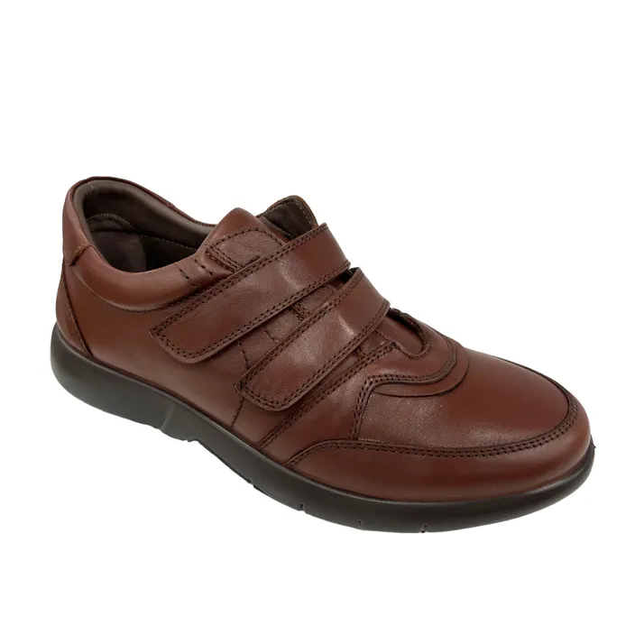 Sneakers Leather Cognac Comfort Plus