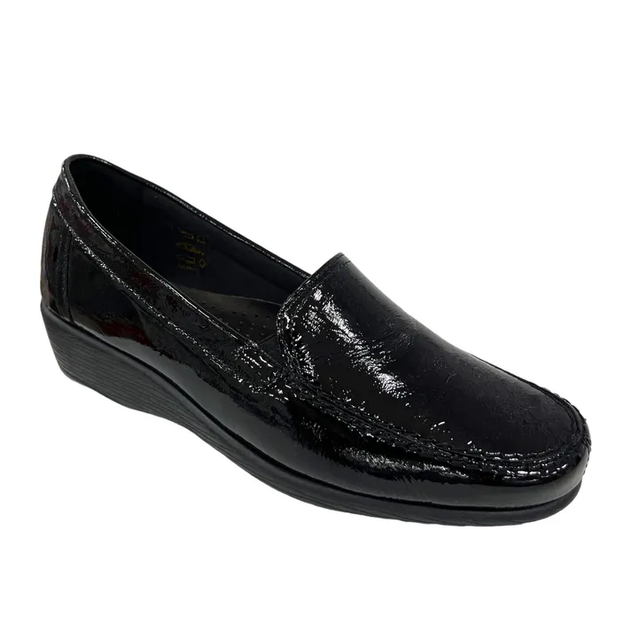 Mocassins Compensés Brinkmann Cuir Noir