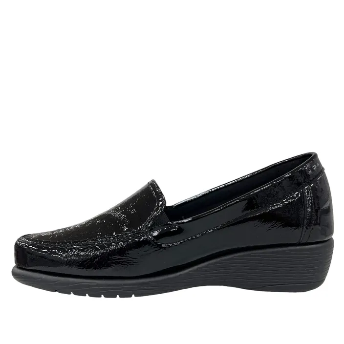 Mocassins Compensés Brinkmann Cuir Noir