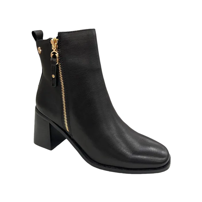 Carmela Bottines Cuir Noir