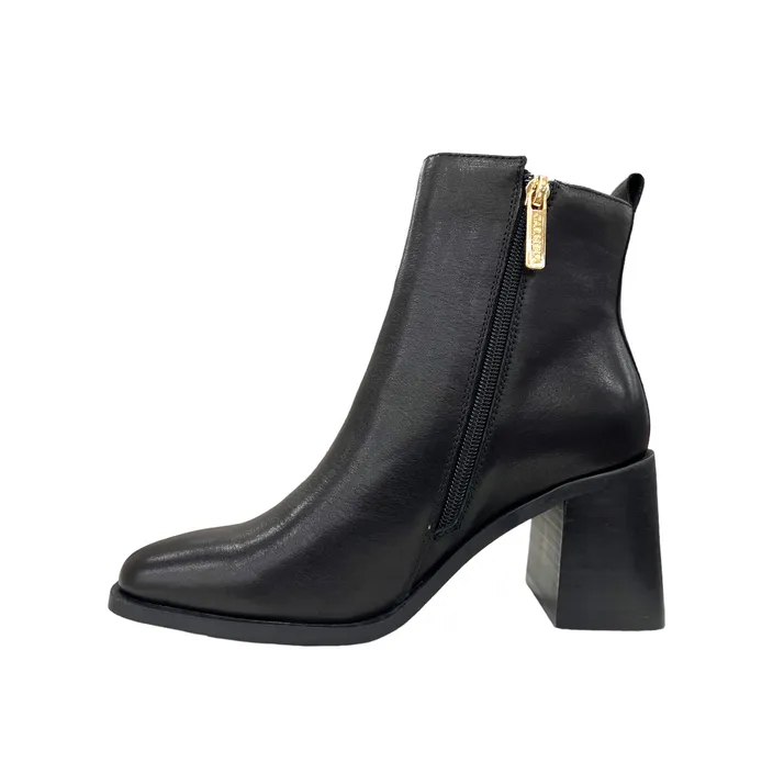 Carmela Bottines Cuir Noir