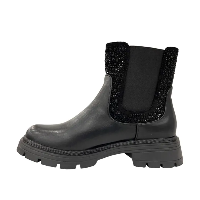 Bottines Lucky Noires à Talon 4,5 cm