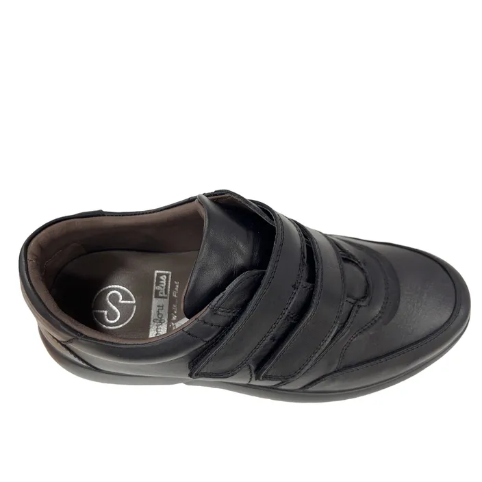 Comfort Plus Sneakers Leather Black
