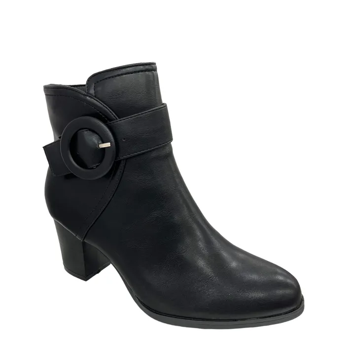 Bottines R and B Noir à Talon