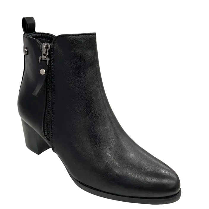 Bottines CHS Noires à Talon 6cm