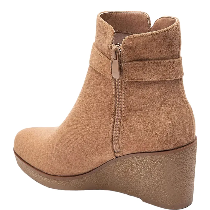 Wedge Ankle Boots La Marquise Camel
