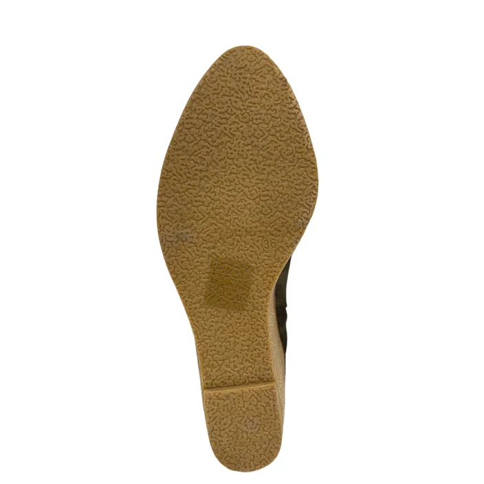 Bottines compensées La Marquise Vert