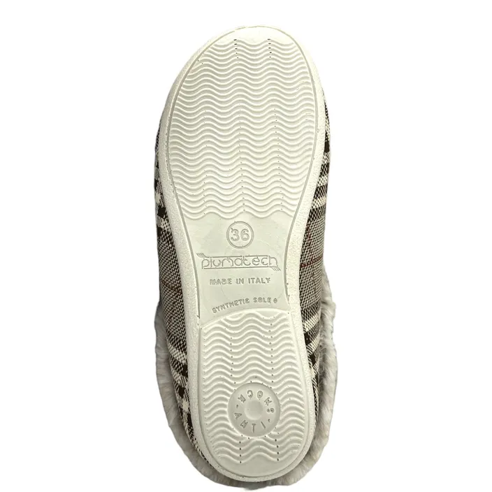 Fly Flot Mules Brown Textile