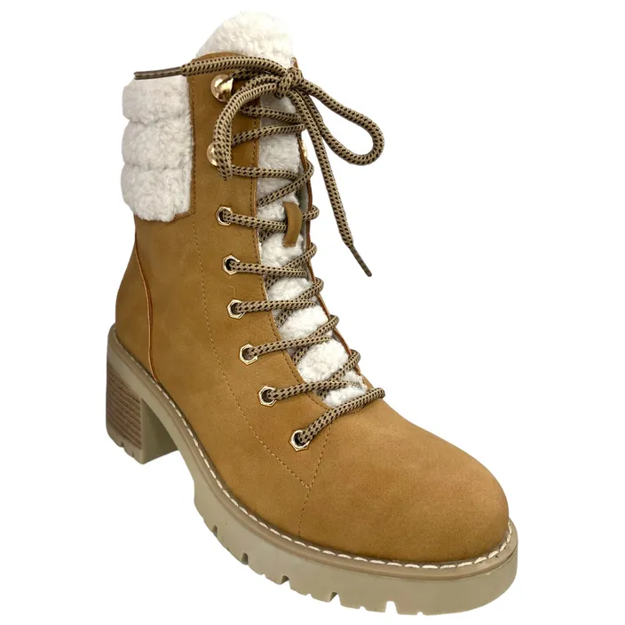 Stiefeletten Super shoes Camel mit Absatz 7cm