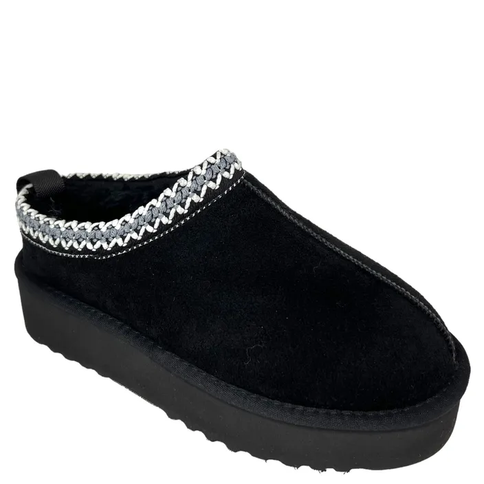 Bottines compensées Super shoes Suède Noir