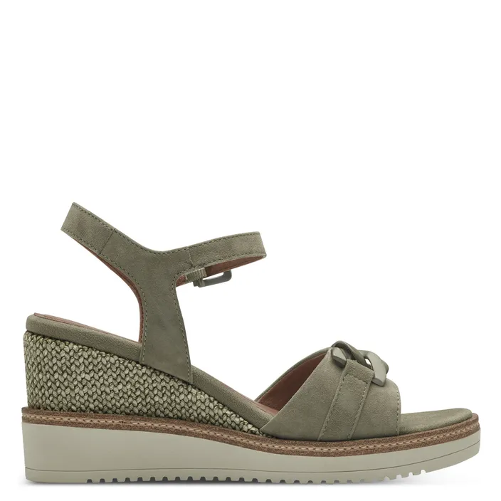Tamaris Platform Sandalen Groen
