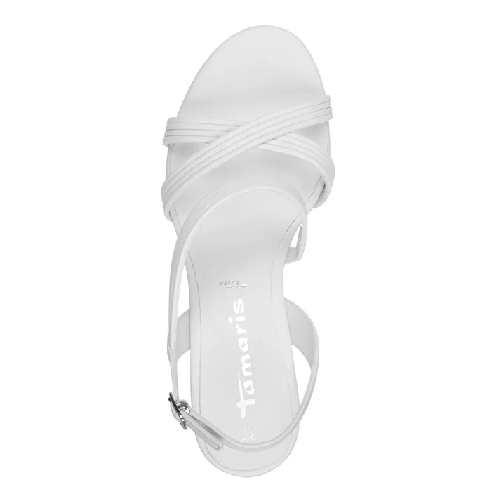 Tamaris Sandalen Wit met Hak 7 cm