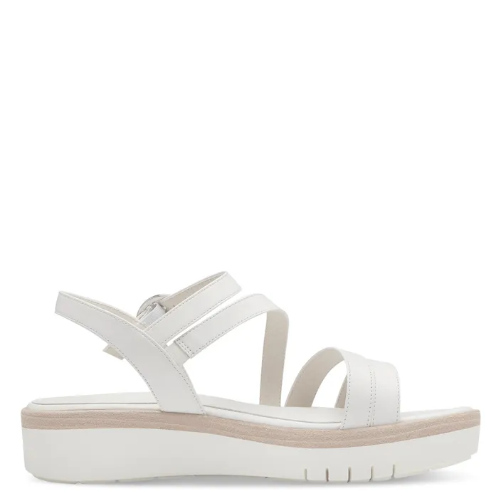 Tamaris Wedges Leder Weiß