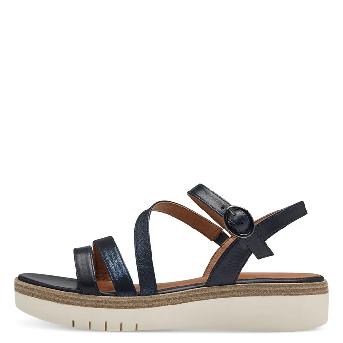 Tamaris Sandalen Leder Blauw