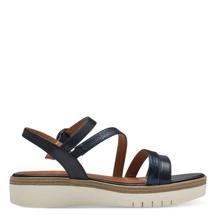 Tamaris Sandalen Leder Blauw