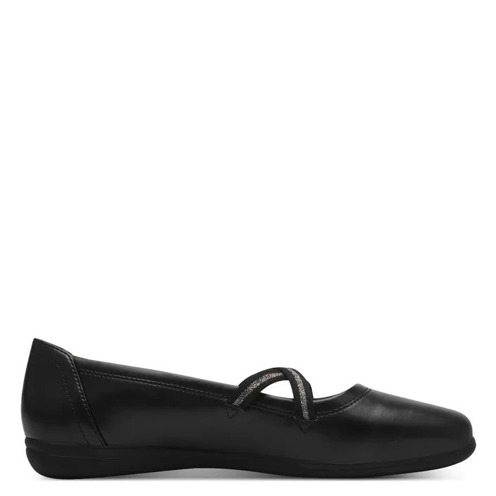 Ballerines Jana Comfort Noires Largeur H