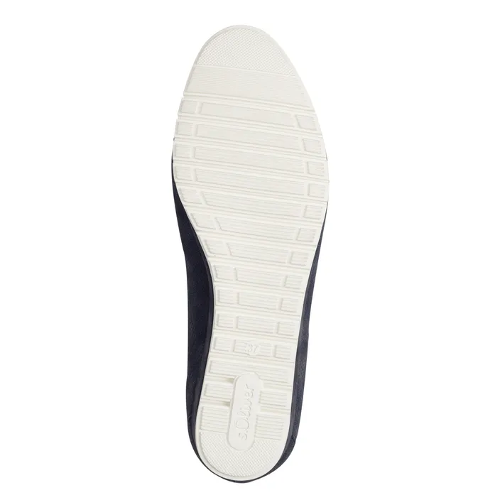 Ballerines compensées S.Oliver Bleu
