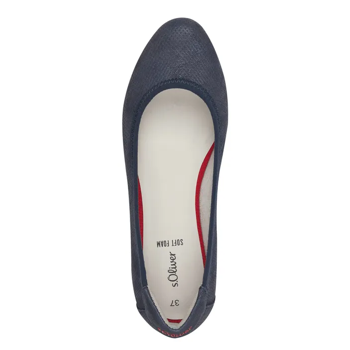 Ballerines compensées S.Oliver Bleu