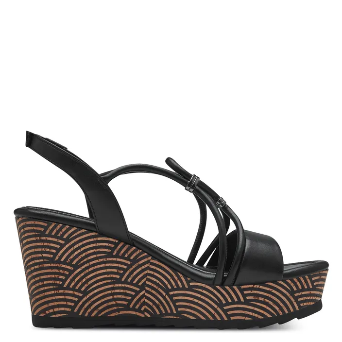 Sandales Compensées Marco Tozzi Noir