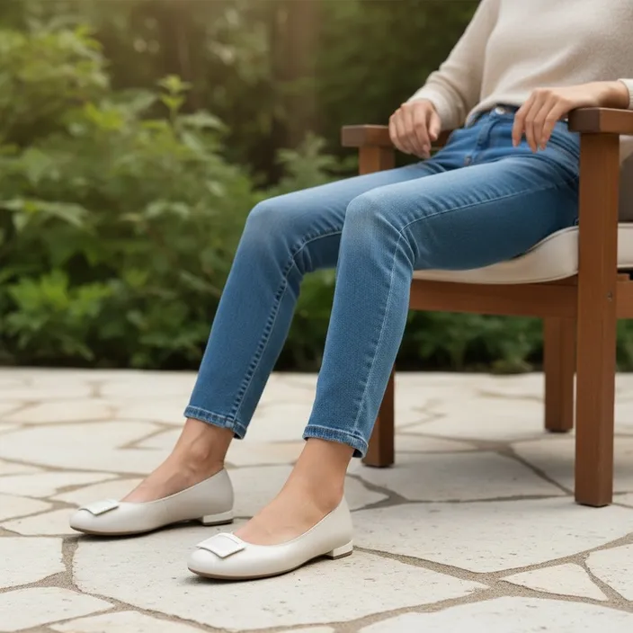 Ara Escarpins Cuir Crème