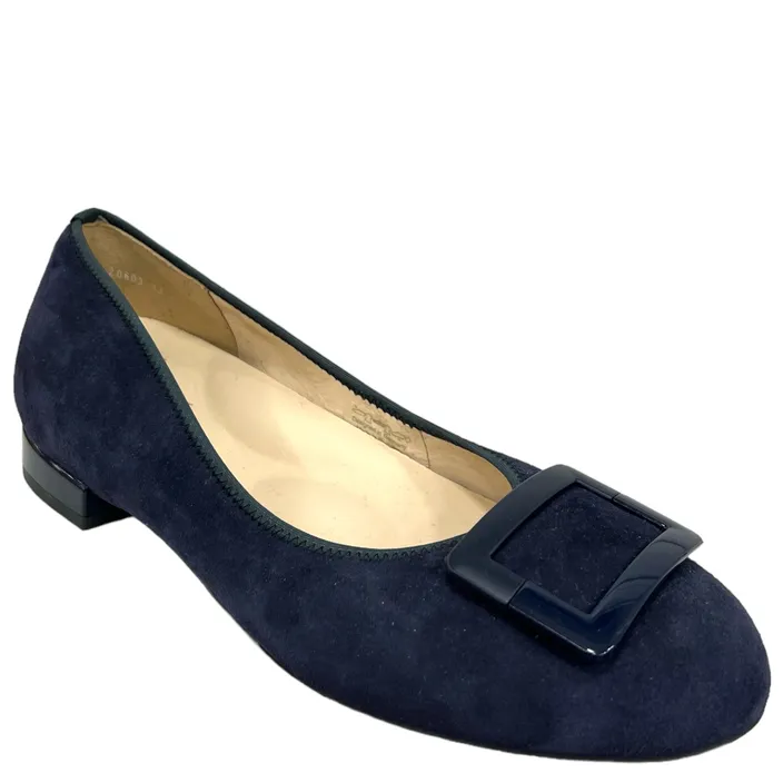 Ara Pumps Leder Blauw Klein Hak