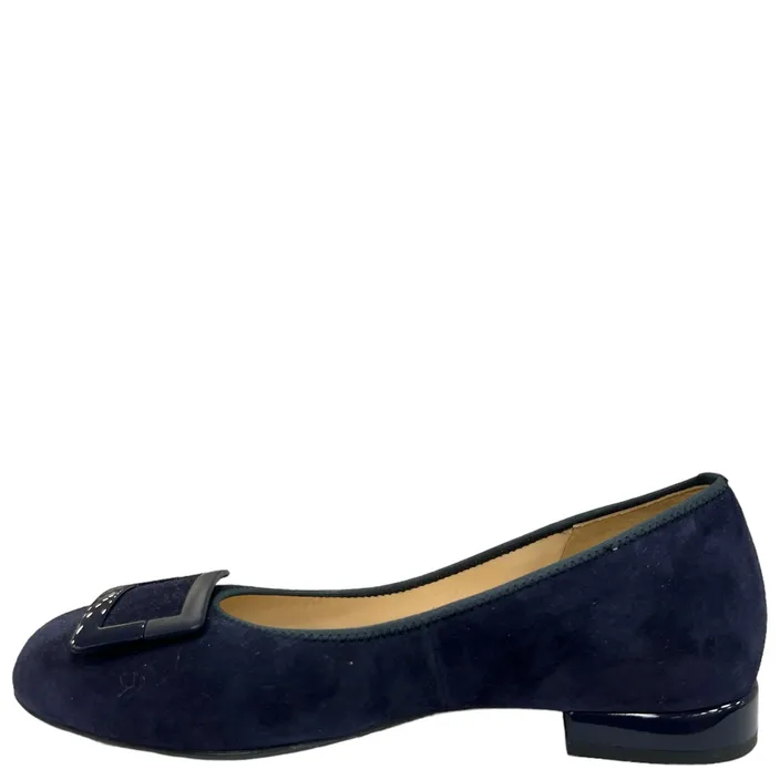 Ara Pumps Leder Blauw Klein Hak