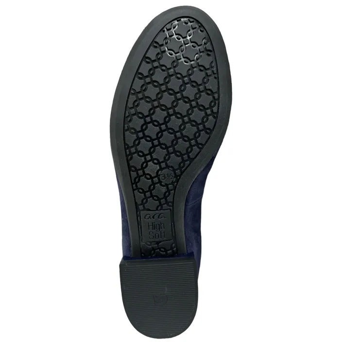 Ara Pumps Leder Blauw Klein Hak