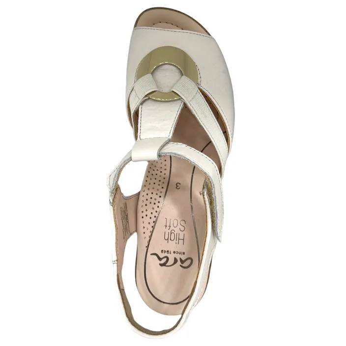 Ara Sandals Leather Cream Width H