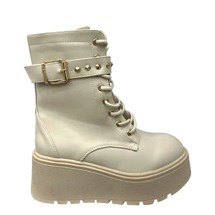 Bottines Lucky Beige