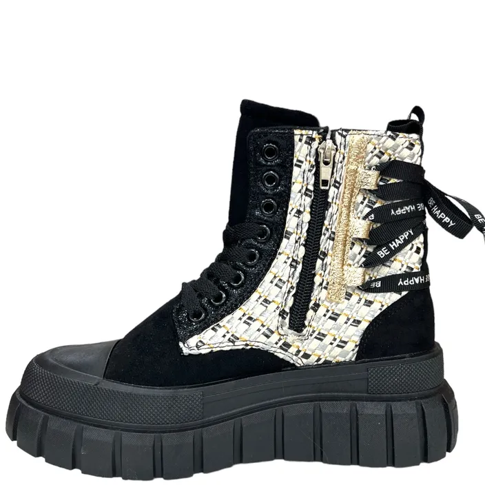 Lucky Sneakers Hoog Zwart