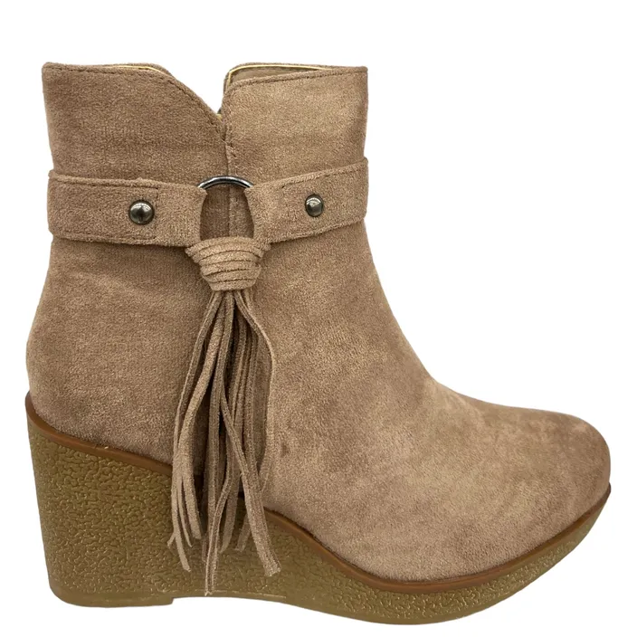Taupe Ankle Boots Super shoes